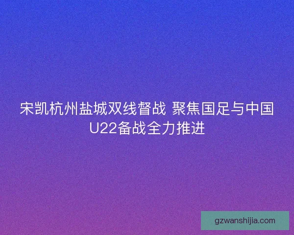 宋凯杭州盐城双线督战 聚焦国足与中国U22备战全力推进